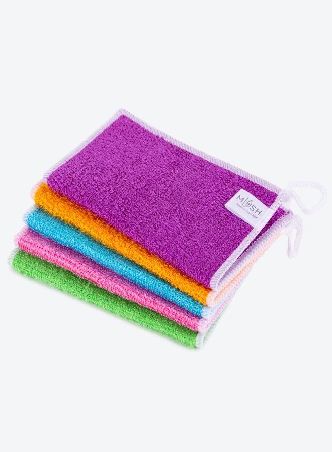 موش مناشف تنظيف متعددة الأغراض من الخيزران فائقة الامتصاص، مضادة للروائح، قابلة لإعادة الاستخدام - مناسبة للمطبخ، السيارة، النوافذ، الزجاج، الأثاث (200 جرام/متر مربع، متنوعة، عبوة من 3 قطع) - Image 4